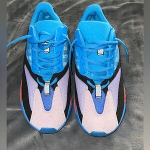 Yeezy Blue and Purple Sneakers